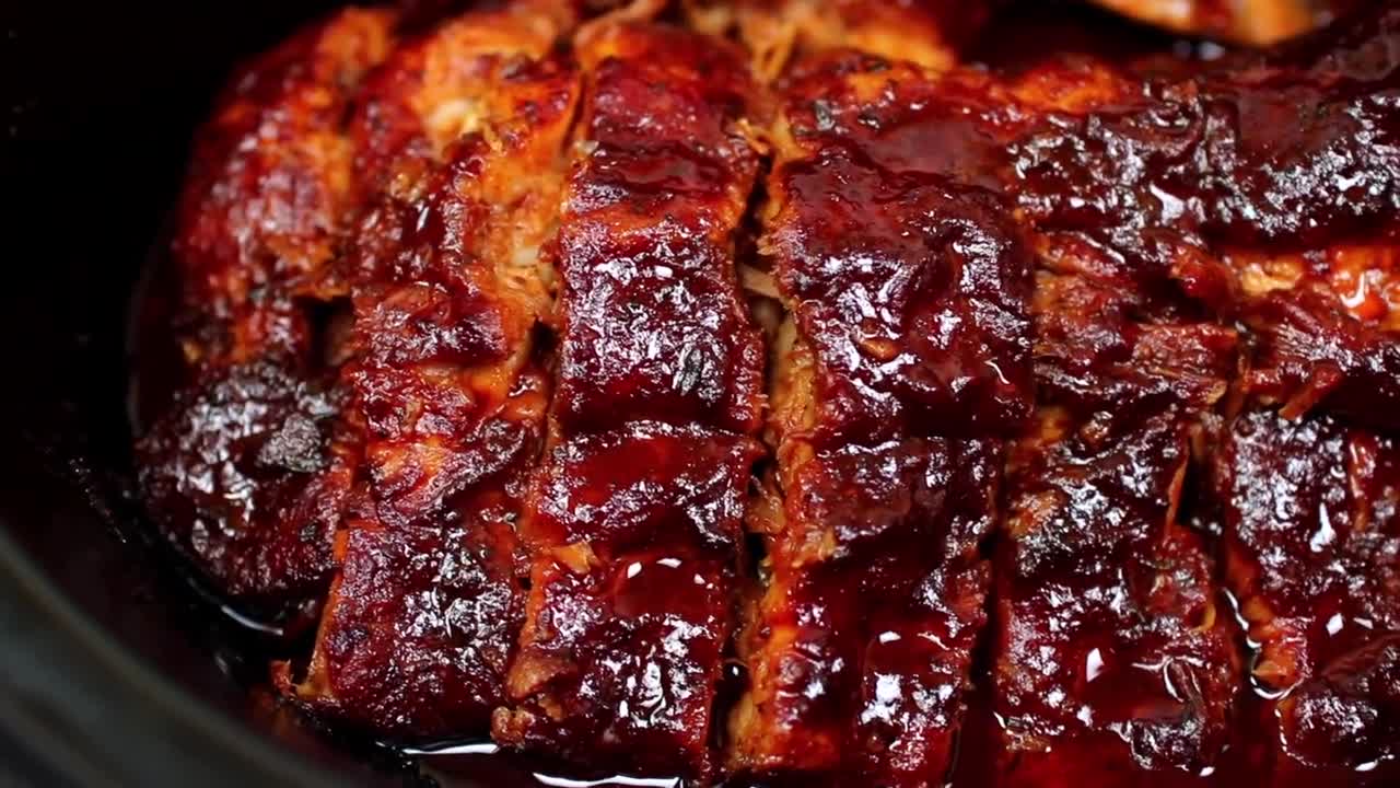 Super Easy Slow Cooker Ribs - Fall Off The Bone BBQ Ribs Recipe