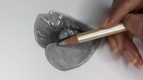 Art 3d lips bouche