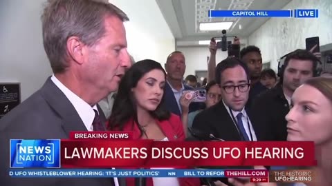 Rep. Tim Burchett and Rep. Anna Paulina Luna after UAP hearing