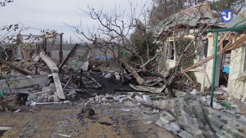 What was left after the fall of the wreckage of Russian UAVs in the Odesa region