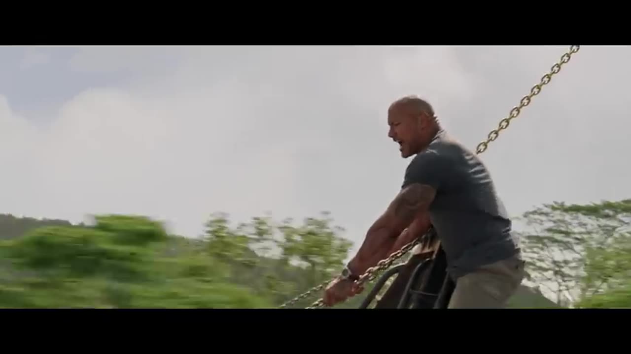 The Rock Going Head-To-Head with a HELICOPTER! - Hobbs & Shaw (2019) - Screen Bites