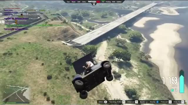 JumpingOver TheMilitary Base...Usinga Golf Cart...GTAO...