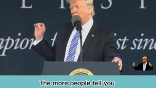 Trump's speech