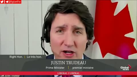 Justin Trudeau remotely spoke to Parliament