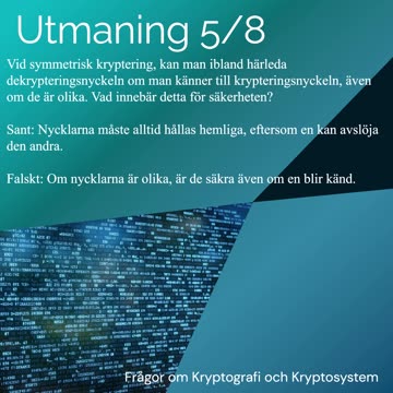 Frågor om Kryptografi och Kryptosystem-5