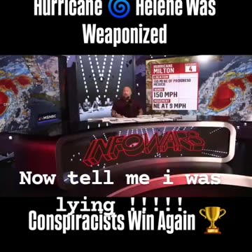 Congress Confirms That Hurricane Helene Was Weaponized