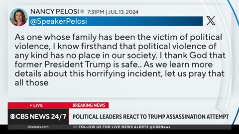 Political leaders react to Trump assassination attempt