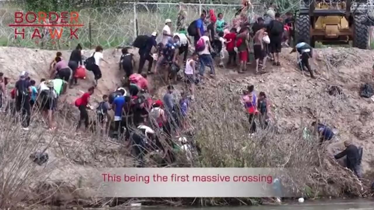 Biden Admin Deploys Heavy Equipment To Lift Razor Wire For Wave Of Illegals: