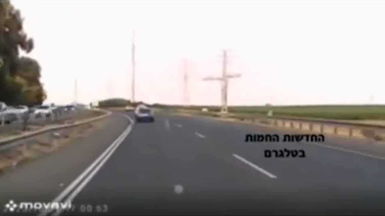 🚀🇮🇱 Israel War | Rocket Narrowly Misses Road in Ashdod | RCF