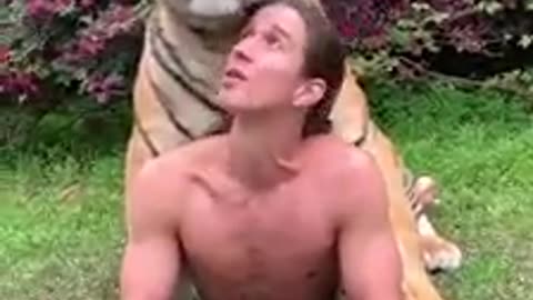 GRANDSON WORKING TOWARDS GETTING IN SHAPE