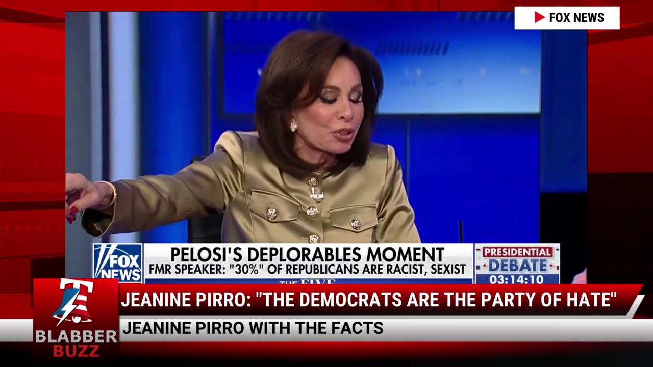 Jeanine Pirro: "The Democrats Are The Party Of Hate"