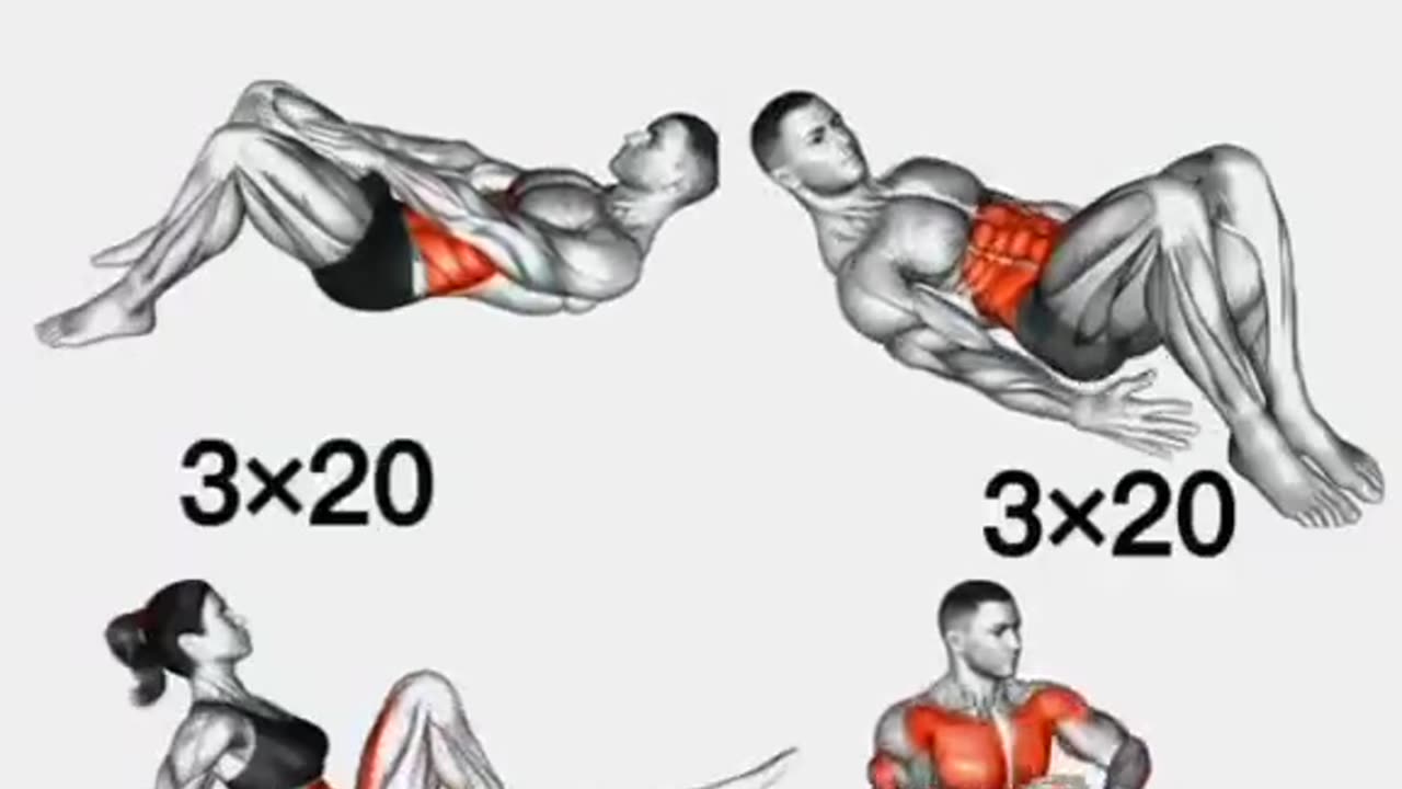 Fitness six pack exercise