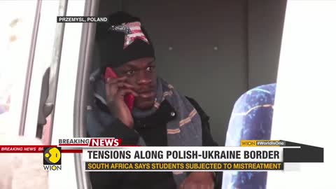 African students fleeing Ukraine claim discrimination at Poland border _ Russia-