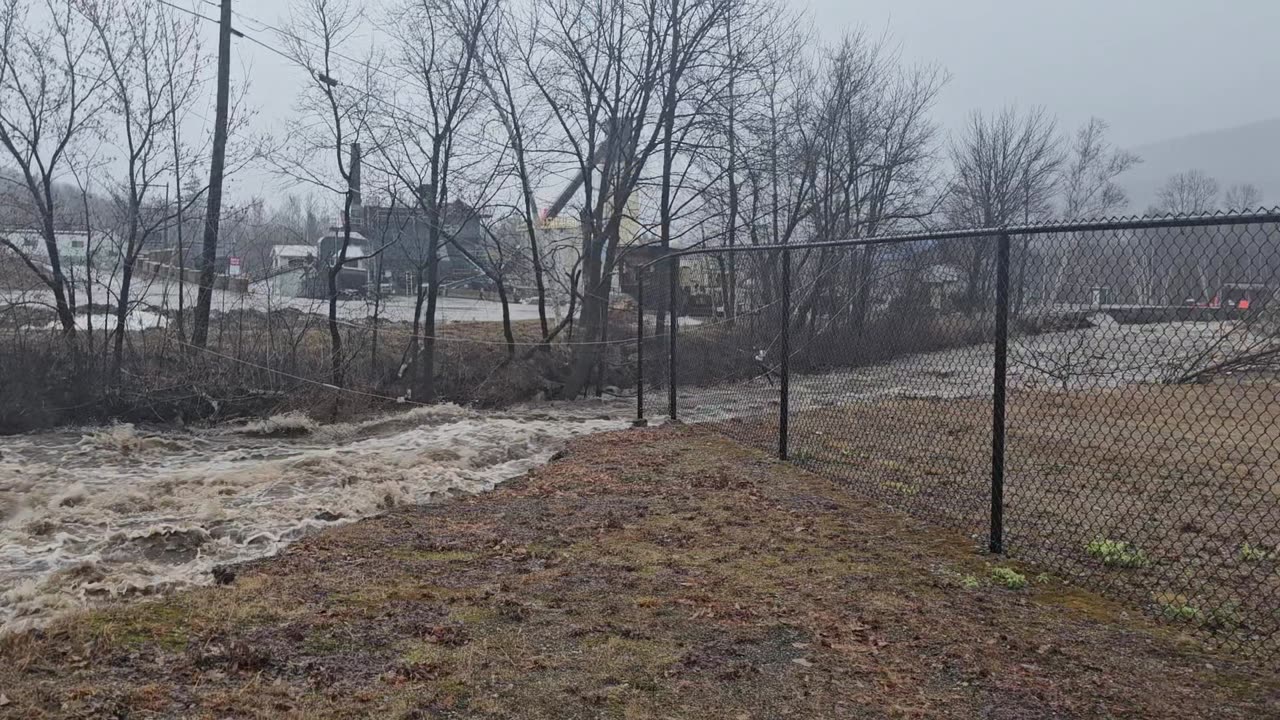Bridge Destroyed By Raging Floodwaters