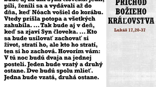 Poznanie Biblie - (106) - Evanjeliá, XIV (Zvyšné Ježišove poučenia, III - budúcnosť-sláva)