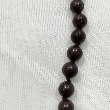 Handmade + Knotting Unique 23~25” Adjustable Statement Necklace with Obsidian