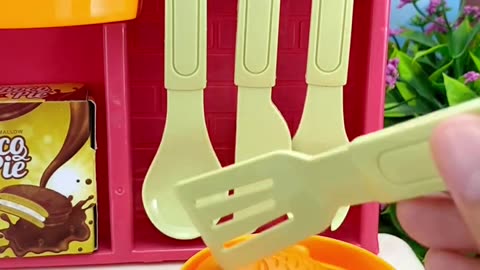 Satisfying with Unboxing & Review Miniature Kitchen Set Toys Cooking Video _ ASMR_17