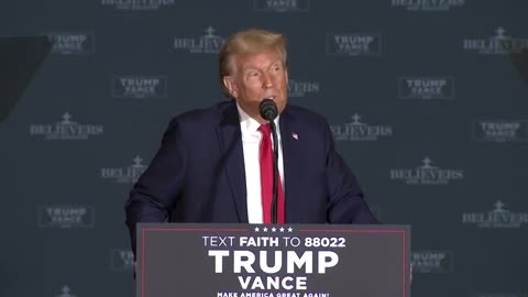 President Trump talks about attending church with his parents