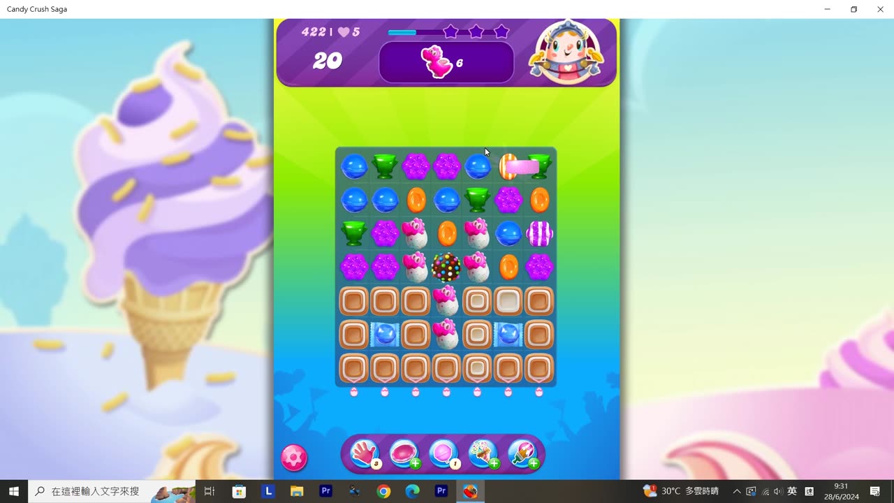 Candy Crush Saga Record (Level 422)