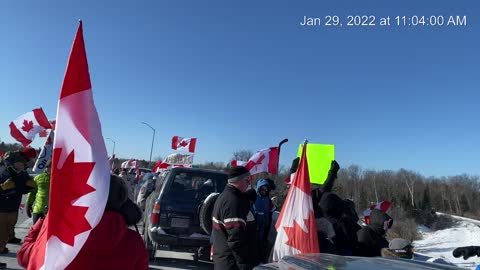 Waiting for truckers convoy in Ottawa