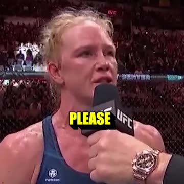 UFC Female Champion Holly Holm Says "PROTECT OUR KIDS"