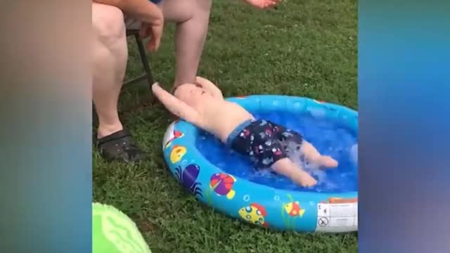 Baby's Playing With Water - Funny