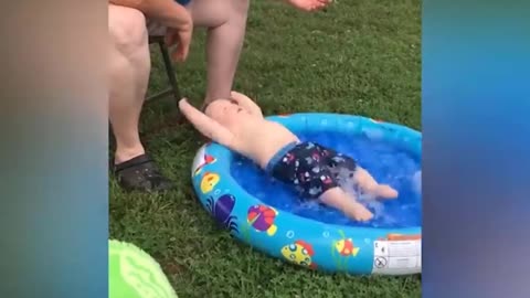 Baby's Playing With Water - Funny