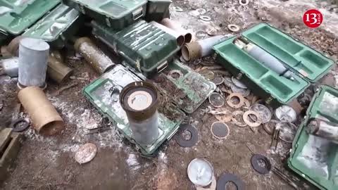 These are ours - Russians have fled, leaving behind large-number of cannon, cartridges, projectiles