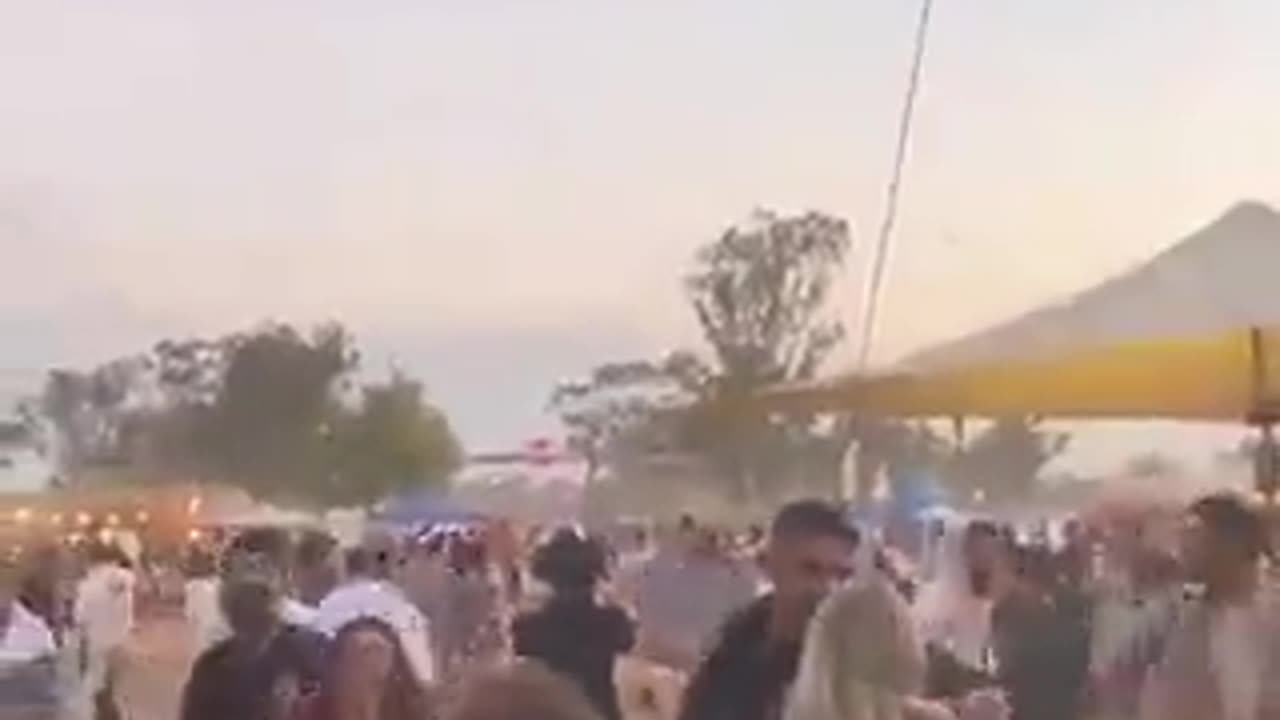 Video of the music festival for peace near the Gaza border fence recording