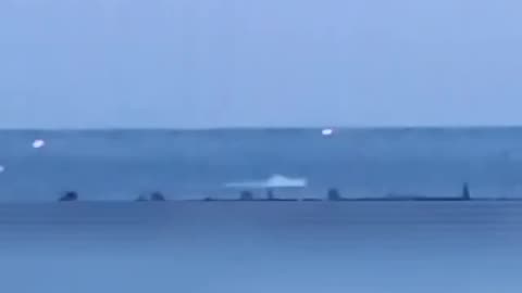 Russians Firing at Ukrainian Surface Drones Near Sevastopol