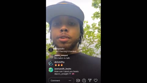 Pvrx IG live getting love from his fans #OnSightRx #Rexdale #Pvrx