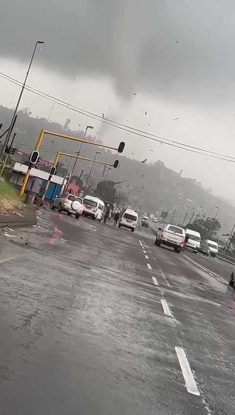 Mini tornado in Durban