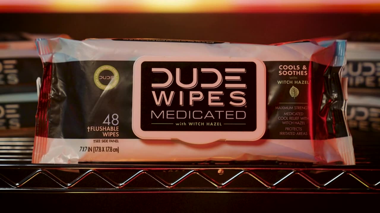 DUDE Wipes - Medicated Flushable Wipes