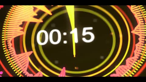 Fashion dynamic 2 minutes countdown video material