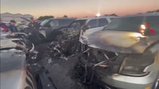 SHOCKING Aftermath Of Cars Rented By The Secret Service Bursting Into Flames