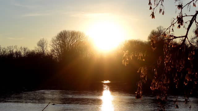 SUNSET ON THE RIVER FOR THE SOUL | Relaxing Sounds OF THE River