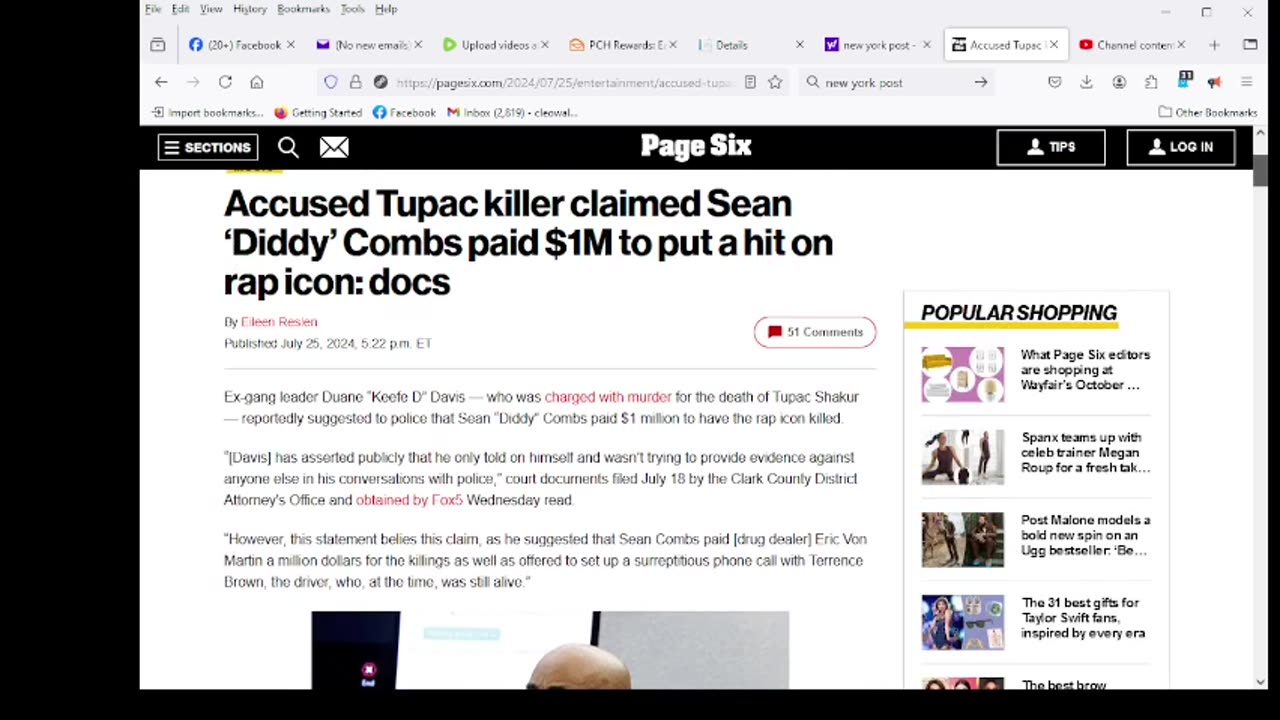 Accused Tupac killer claimed Sean ‘Diddy’ Combs paid $1M to put a hit on rap icon: docs