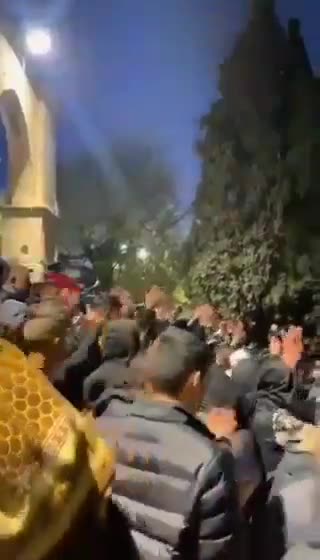 Palestinians at Al-Aqsa Mosque