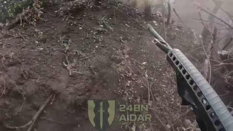 Assault of Enemy Positions Near Bakhmut