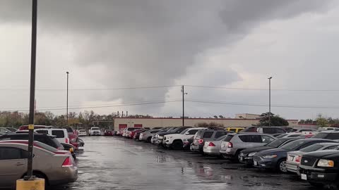 Large Tornado Storms Through Denison, Texas