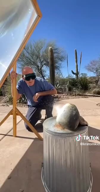 Learn how you can crack a stone with sunlight