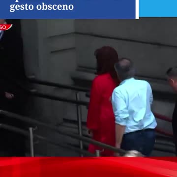 Former Argentinian Vice President Cristina Kirchner flipped off supporters Of President Javier Milei