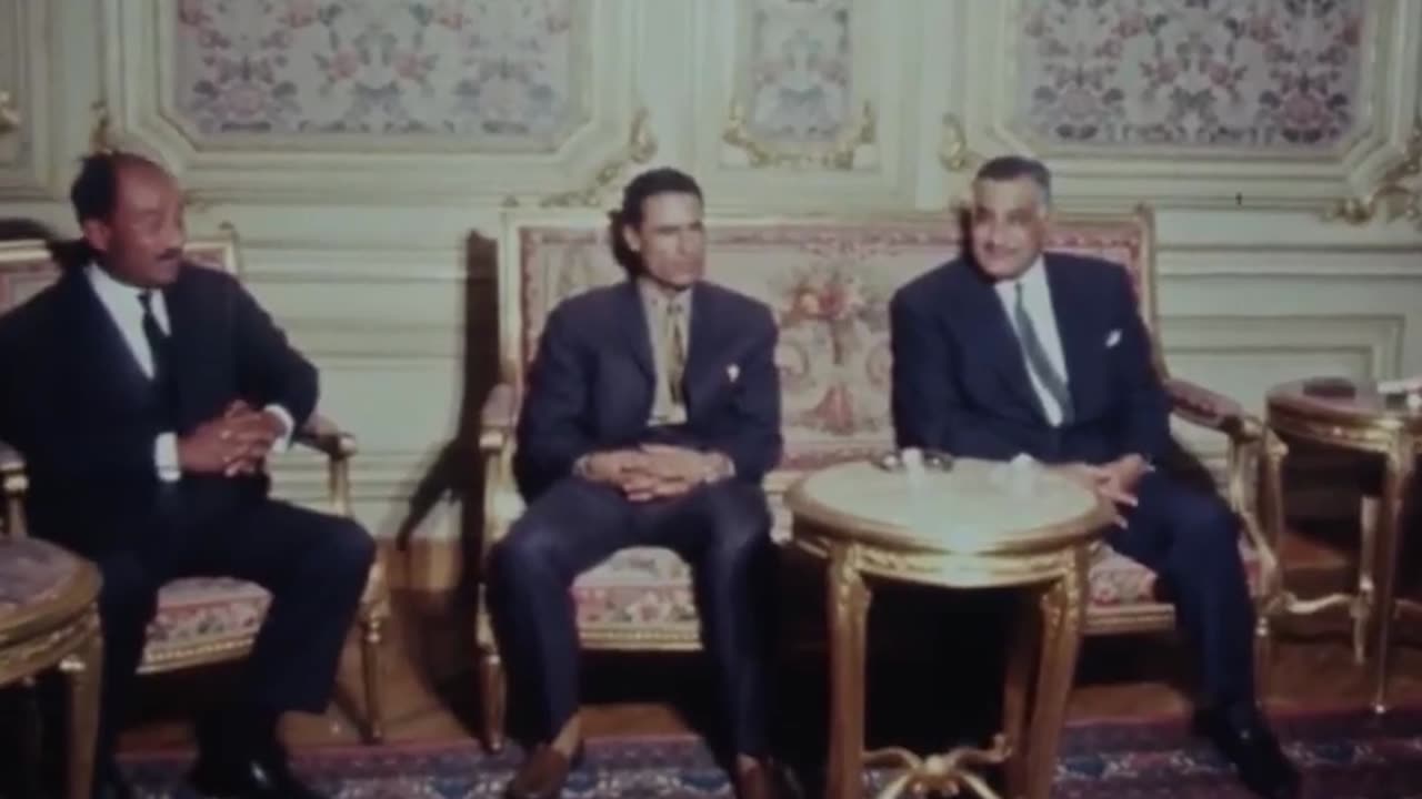 Libyan Leader Colonel Muammar Gaddafi State Visit To Egypt Hosted By President Gamal Abdel Nasser