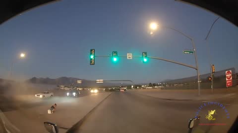 Ran The Light And Nearly Missed The Pedestrian