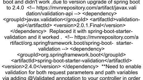 NotNull NotBlank Valid is not working in spring boot rest api validation