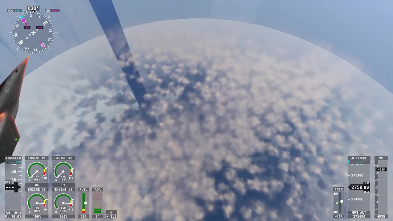 What happens if you fly over the south pole in Microsoft Flight Simulator_