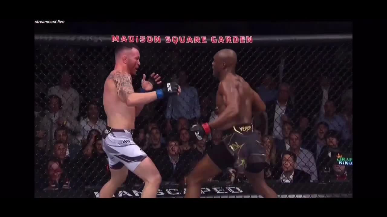 Usman vs Covington knockdown UFC