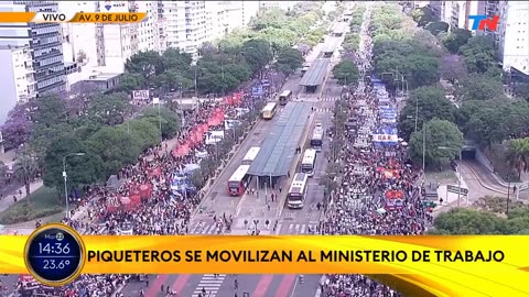 Demonstration in Argentina to demand an increase in salaries