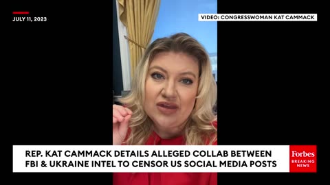 Kat Cammack: Bombshell Report Reveals FBI & Ukraine Worked Together To Censor US Social Media Posts