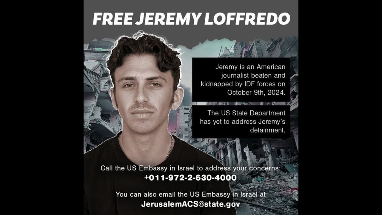 US-Journalist Jeremy Loffredo in Israel festgehalten